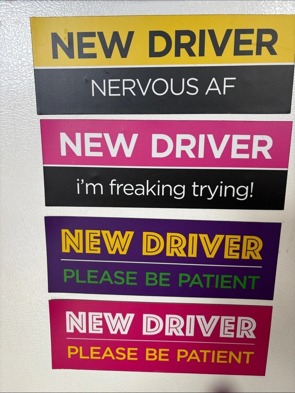 Driver Magnetic Plaques Set of 4